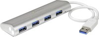 StarTech.com 4-Poorts USB 3.0 Hub - Compact - Zilver