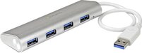 StarTech.com 4-Poorts USB 3.0 Hub - Compact - Zilver