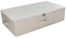Boîte de rangement Boîte de rangement - Boîte de rangement sous le lit - Avec fermeture éclair - 70 x 40 x 18 cm - Beige