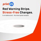 print24 Thermische Rollen / Kassarollen, 40 Rollen, 57mm x 50mm x 12mm, 32m, Testwinnaar, PEFC-gecertificeerd, BPA-vrij, voor EPSON, IBM e.a.