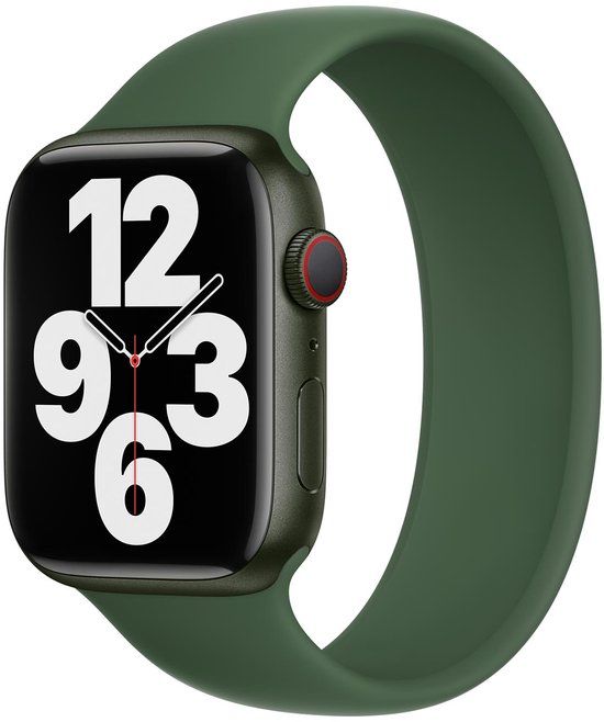 Apple Siliconen solobandje voor de Apple Watch | 38/40/41/42 mm - Maat 1 - Clover