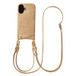 Selencia Nova Croco Telefoonhoes met Koord en Pashouder voor de Apple iPhone 17 - Toasted Almond