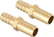 Merkloos Allecto Slang Connector - Messing - 1.2 cm Diameter - 2 stuks