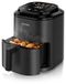 Arendo Heißluftfritteuse Mini, 2,5 Liter, 1000 W, schwarz