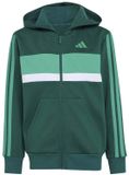 Adidas Seasonal Essentials Tiberio 3 Stripes Fleece Trainingspak Groen 7-8 Years Kinderen