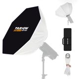 TARION Opvouwbare Softbox met Bowens Mount - 26in/65cm Innovatieve Reflect-Diffuse Swap Octagon Soft Box met One-Step Setup voor Studio Fotografie Compatibel met COB Lights Speedlite FB-65 SOFTBEAM