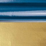 Merkloos / Sans marque Haza-Witbaard Knutsel folie - blauw/goud - 50 x 80 cm