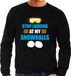 Bellatio Decorations Shoppartners Bv Apres ski trui Stop looking at my snowballs zwart heren L