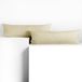 DecoKing Set van 2 Kussenslopen 40 x 145 cm Jersey 100% Gekamd Katoen | Beige ritssluiting
