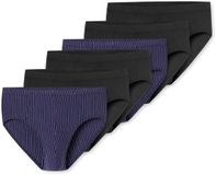 Schiesser Slips 95/5 Essentiële Mannen Schwarz/Blau1 Printopdruk Katoen/Elastaan XXL