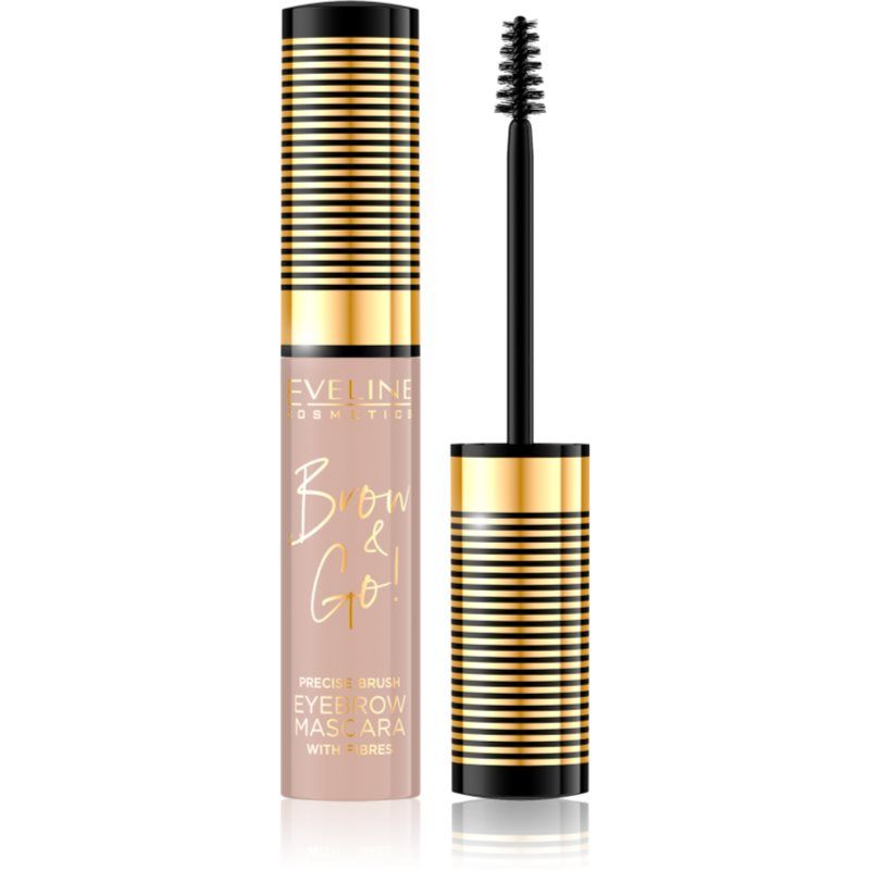 Eveline Cosmetics Brow & Go! Eyebrow Mask with Thickening Fibers 6ml No. 05 Taupe