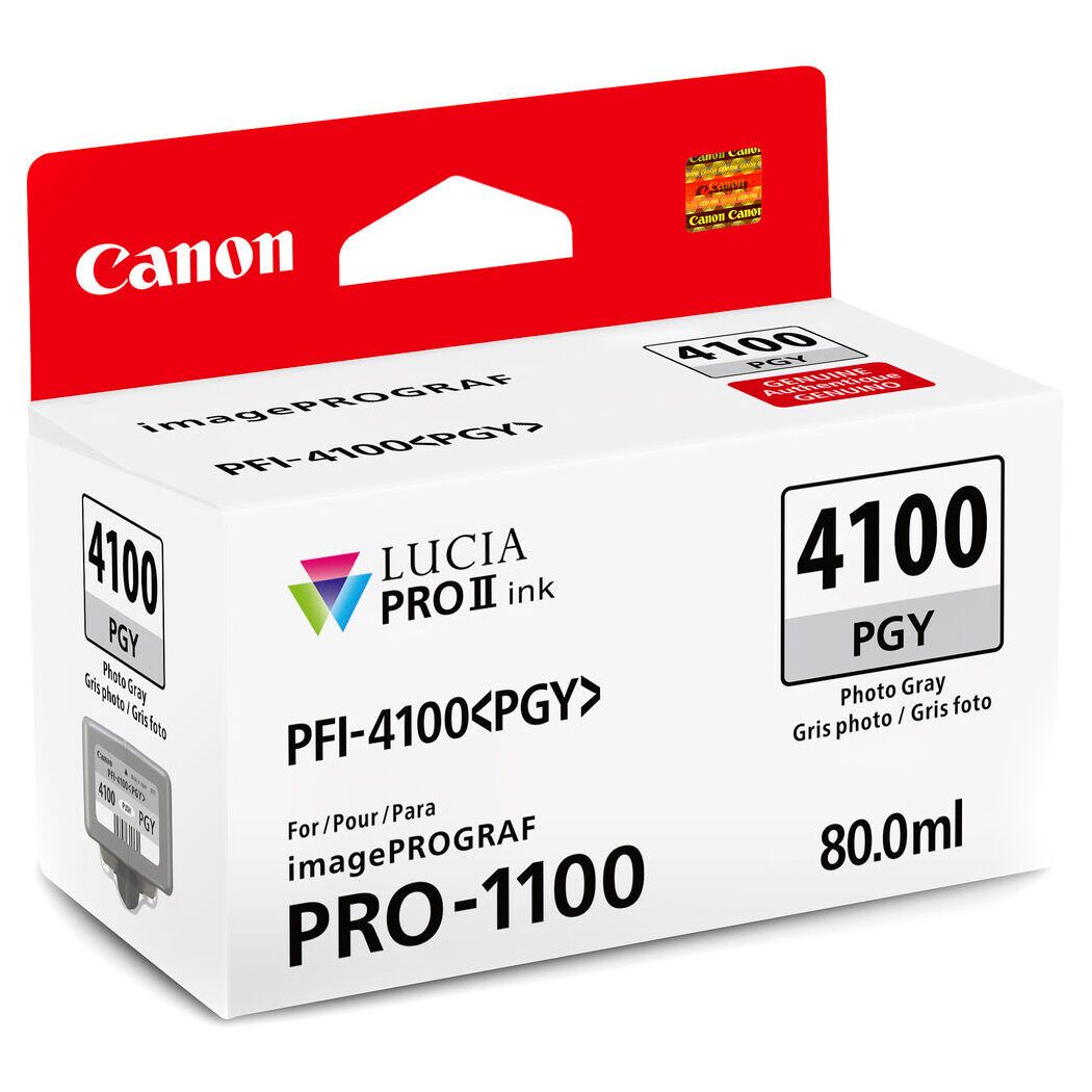 Canon PFI-4100PGY Photo Gray Ink Cartridge for PRO-1100 Printer