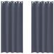 vidaXL Blackout Gordijnen met Ringen 2 stuks Antraciet 225 x 140 cm