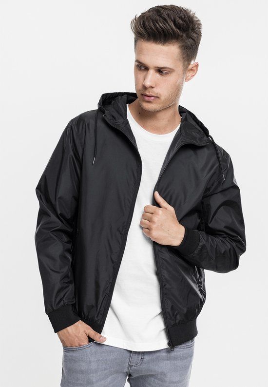 Urban Classics Heren Windbreaker - Zwart - 3XL