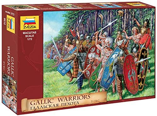 Zvezda 500788012 500788012-1:72 Gallic Infantry (WA) - plastic bouwset modelbouwset - assemblagepakket - bouwpakket voor beginners gedetailleerd, kleurrijk