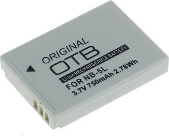 OTB Accu Batterij Canon NB-5L NB5L - 750mAh