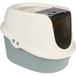 TIAKI Kattenbak met kap Teala wit/teal