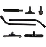 Cen-Tec Systems Rugzak Vacuüm Bevestigingsset met EZ-Glide Tool, 14" vloerborstel en 2-delige S-Wand, staal, zwart