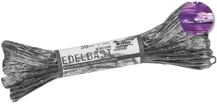 Folia artificiële raffia violet