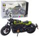 LeanToys Moto Chopper Métal Lumières Sons Éléments Noir Vert 1:12