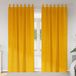 vidaXL Rideaux 2 pièces moutarde 140 x 245 cm velours