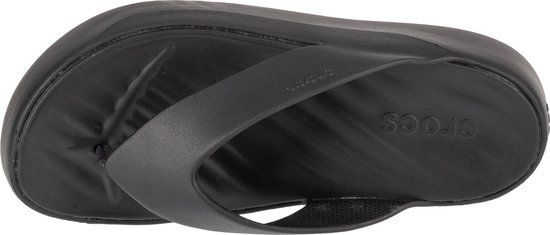 Crocs Getaway Platform Flip Teenslippers Dames Zwart