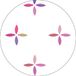 Bonateks Ronde digitaal bedrukte muismat, antislip onderkant, voor kantoor en thuis, diameter: 22 cm