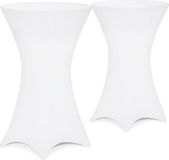 Detex 2x Tafelrok Statafel - Ø70-75cm 30°C Wasbaar – Wit