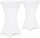 Detex 2x Tafelrok Statafel - Ø70-75cm 30°C Wasbaar – Wit