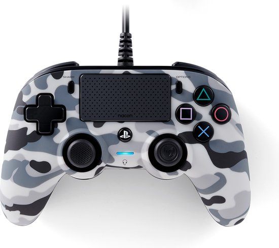 Nacon Compact Wired Controller - PS4 - Camo Grey