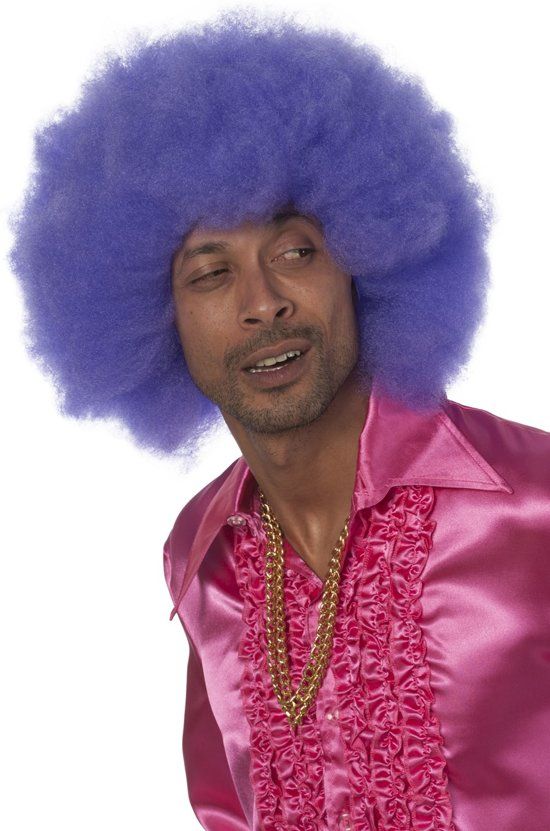 Feestbeest.nl Paarse super afropruik