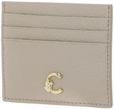 COCCINELLE Leren kaarthouder C-Me Document Holder Grained Leather Sandshell beige
