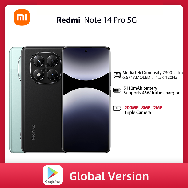 Global Version Redmi Note 14 Pro 5G Smartphone