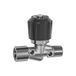 Riegler Naaldventiel, messing vernikkeld, IG/AG, Rp/R 3/8, DN 8, SW1 21, bedrijfstemperatuur -10 °C tot 80 °C, PN max. 18 bar.