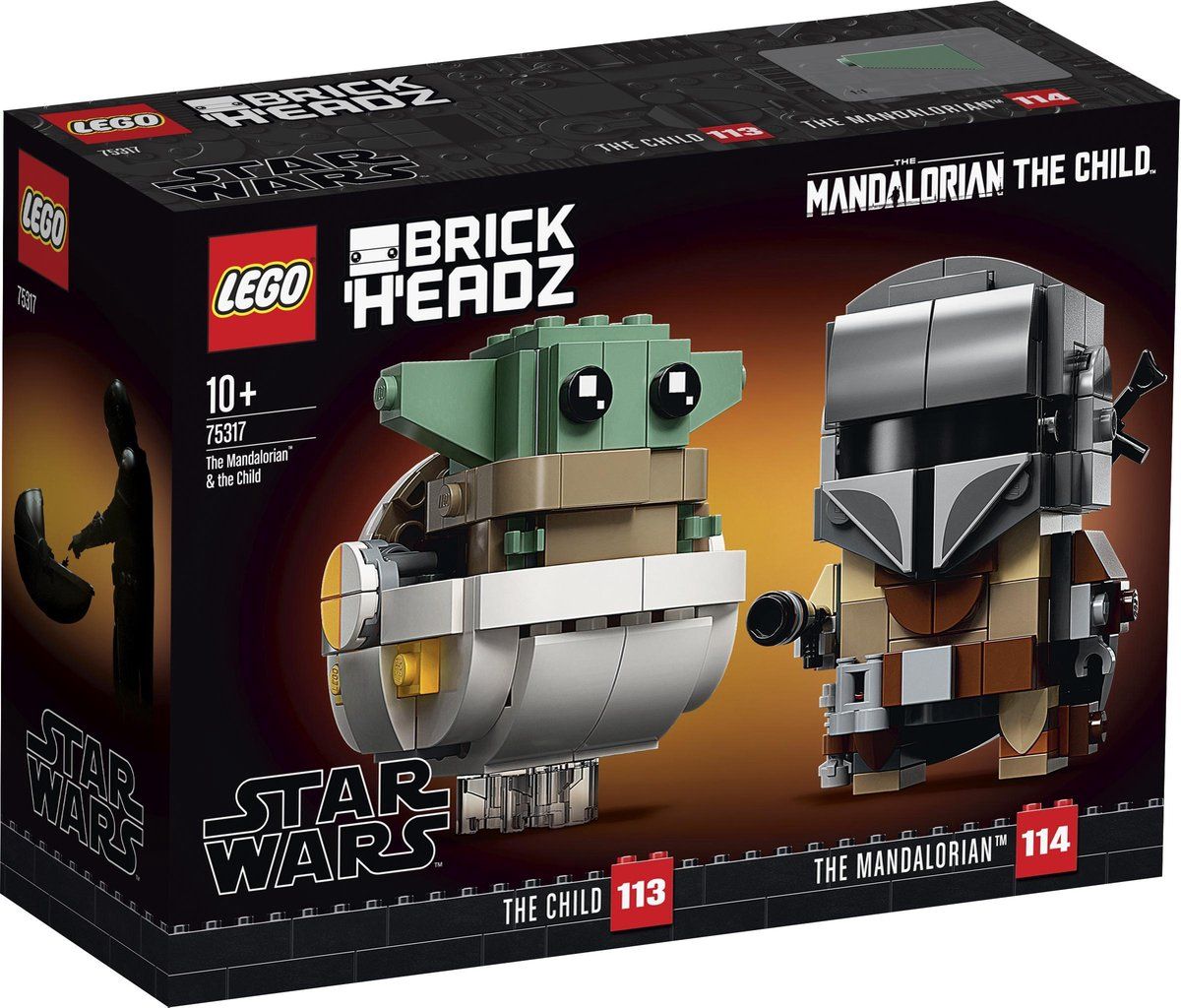 LEGO BrickHeadz Star Wars De Mandalorian & Baby Yoda