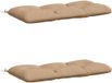 vidaXL - 2-delige - Coussins de canapé - VIANEN - 100% - Polyester - Sable