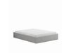 Bed met opbergruimte 160x200cm ribfluweel grijs