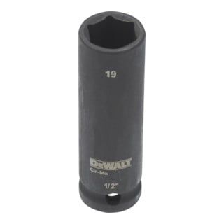 DEWALT Dopsleutel Lang 19mm 1/2 Slagvast