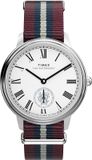 Timex TW2Y27600 Waterbury Metropolitan, sub-second wijzer, 39 mm, horloge met stoffen band - herenmodel