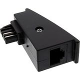 InLine 69948F Tae-F adapter, stekker naar RJ45 bus, 8P2C voor Fritzbox zwart