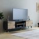 Hanah Asir TV-kast - televisiemeubel - walnoot antraciet