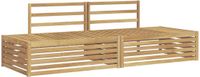 vidaXL 2-delige buitenbank set Wit
