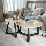 LOBERON Tressane Salontafel set van 2