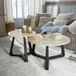 LOBERON Tressane Salontafel set van 2