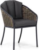 Santika Furniture Santika Tika/Rockville 160 cm dining tuinset 7-delig