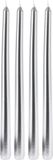 Home&Styling Collection Metalen tafelkaarsen, 30 cm, zilver