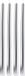 Home&Styling Collection Metalen tafelkaarsen, 30 cm, zilver
