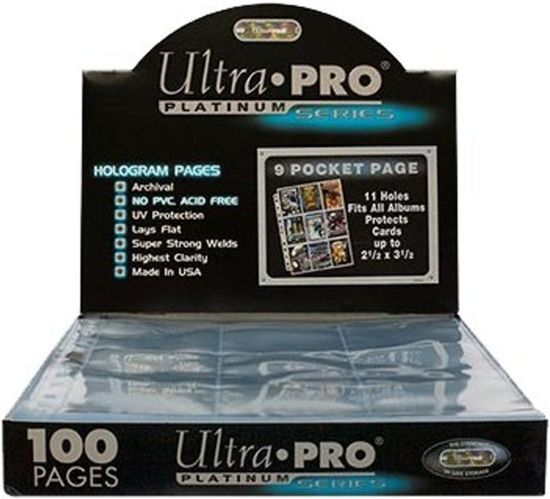 Ultra Pro Transparante Multomapvellen 9 Kaarten Platinum 10 stuks