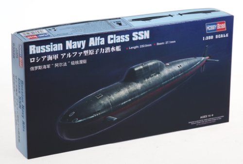 Hobbyboss 1:350 Schaal "Russische Marine Alfa Klasse SSN" Model Kit (Grijs)