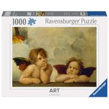 Ravensburger - Puzzel voor volwassenen - puzzel 1000 stukjes - kunstcollectie - Putti, detail van de Sixtijne Madone van Raphaël - volwassenen en kinderen vanaf 14 jaar - hoogwaardige puzzel